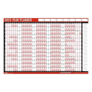 A1 Wall Planner

* Size: A1 88cm x 58cm
* With Pen and Adhesive Dots
* Made by Tallon
* Rolled up and Sent in a Postal Tube


Keep your home or office organised with this 2025 A1 Wall Planner Pen Laminated Home Office Commercial Organiser.

The organiser is laminated for durability and comes in a stylish red and white colour combination.

This wall planner is perfect for keeping track of important dates, meetings, and tasks.

It is suitable for use in various rooms such as the office, basement, caravan, foy