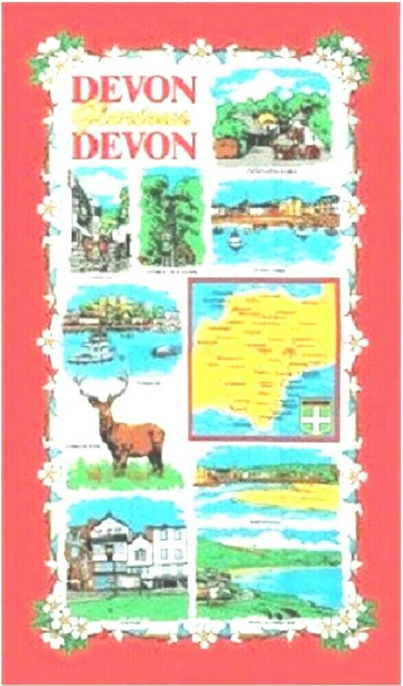 Devon Glorious Devon Tea Towel