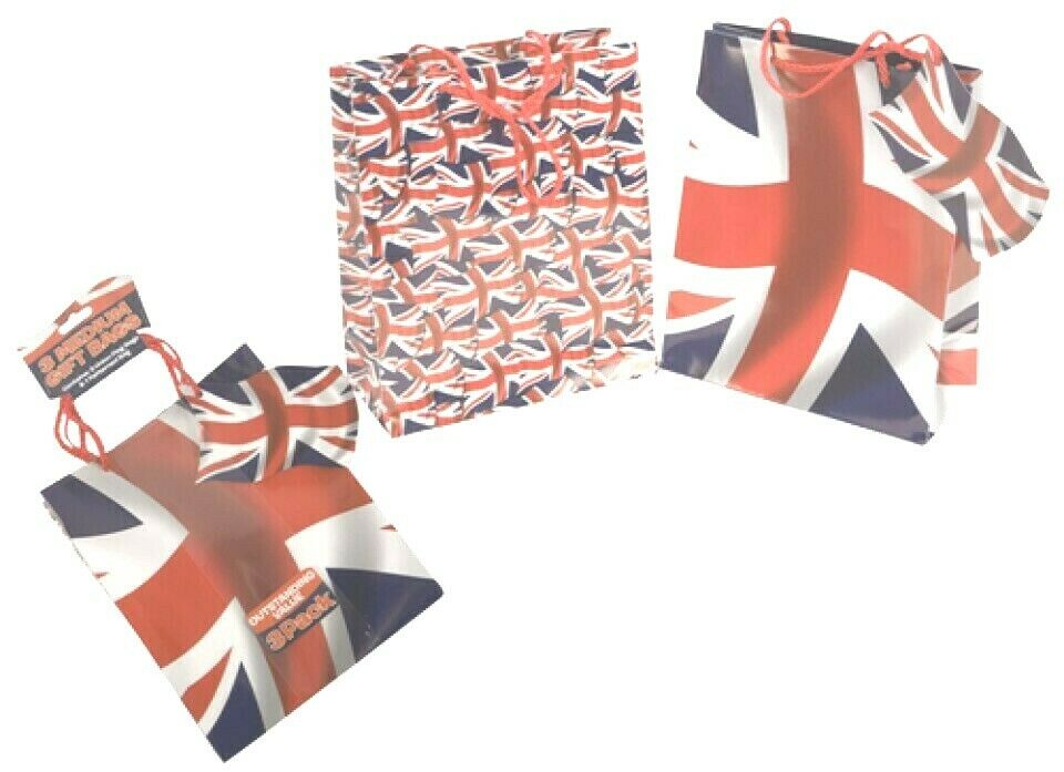 Union Jack Medium Gift Bag 3 Pack Party